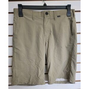 Hurley Nike Dri Fit Men's Chino‎ Shorts Tan Mens Size 30 Stretch Activewear